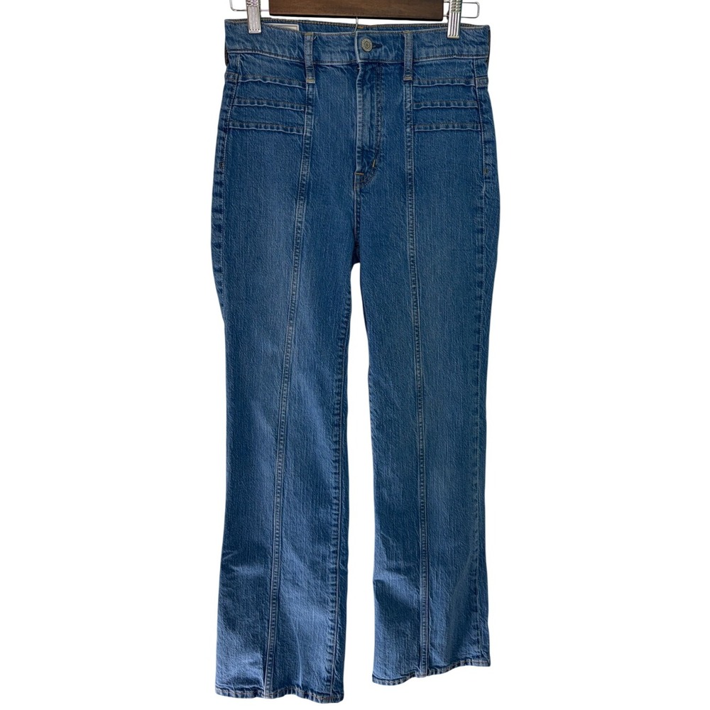Gap Vintage Flare High Rise Jeans Medium Wash Blue Denim 2 Regular Y2K 90's